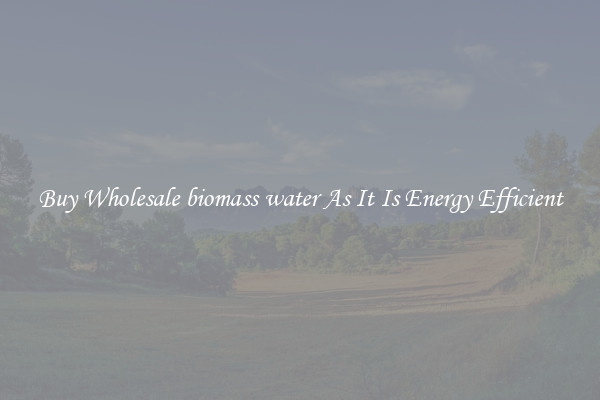 Buy Wholesale biomass water As It Is Energy Efficient