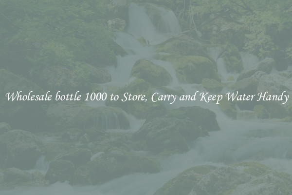 Wholesale bottle 1000 to Store, Carry and Keep Water Handy