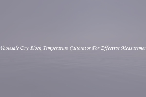 Wholesale Dry Block Temperature Calibrator For Effective Measurement