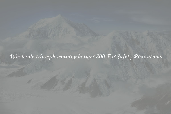 Wholesale triumph motorcycle tiger 800 For Safety Precautions