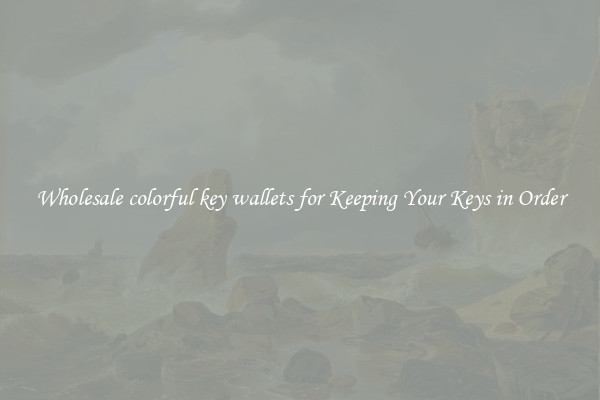 Wholesale colorful key wallets for Keeping Your Keys in Order