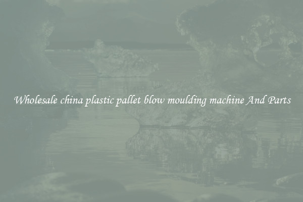 Wholesale china plastic pallet blow moulding machine And Parts