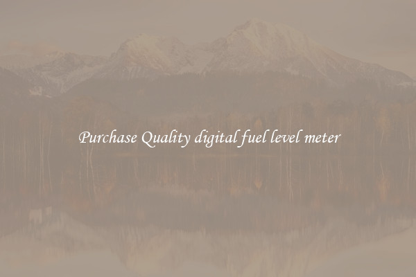 Purchase Quality digital fuel level meter