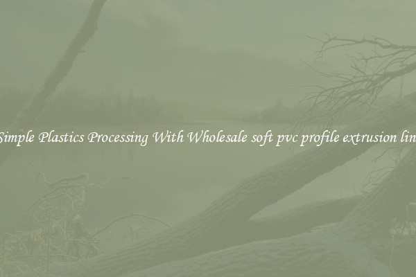 Simple Plastics Processing With Wholesale soft pvc profile extrusion line