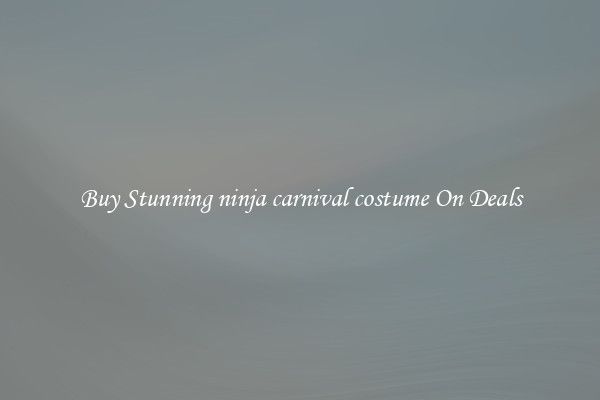 Buy Stunning ninja carnival costume On Deals