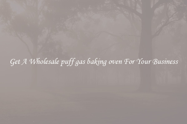 Get A Wholesale puff gas baking oven For Your Business