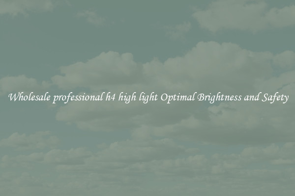 Wholesale professional h4 high light Optimal Brightness and Safety