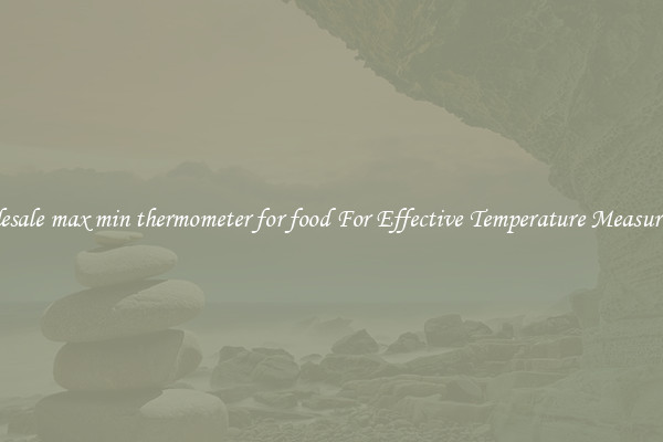 Wholesale max min thermometer for food For Effective Temperature Measurement